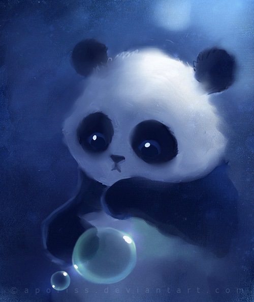 Нарисованные картинки панды (16)
