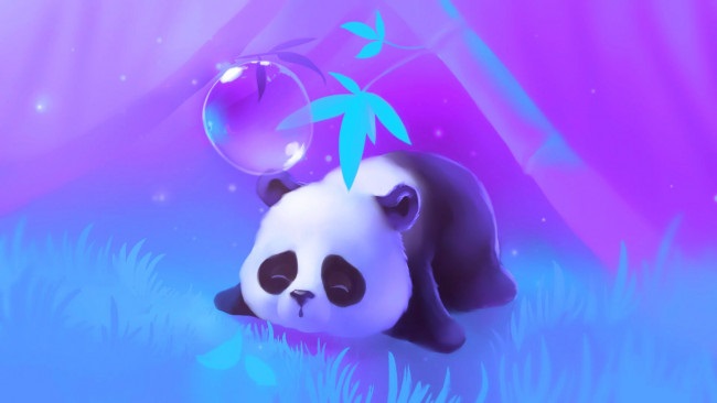 Нарисованные картинки панды (3)