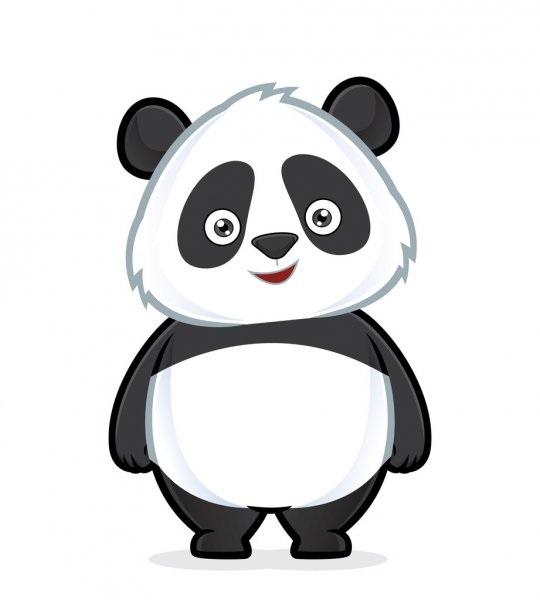 Нарисованные картинки панды (4)