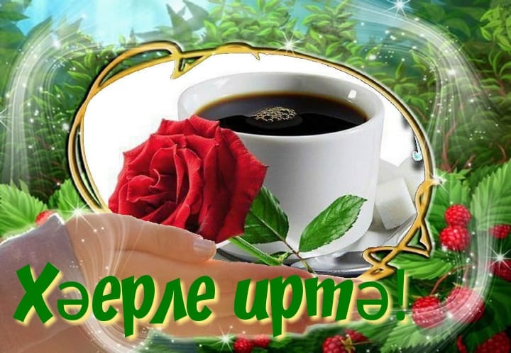Открытки с добрым утром на татарском языке очень трогательную