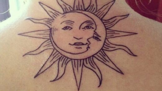 Солнце и луна рисунок (4)