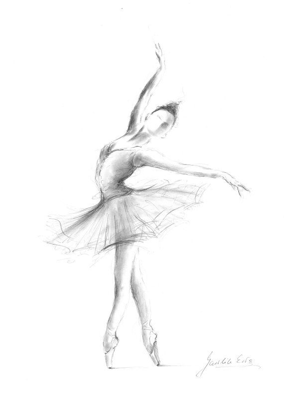 Эскиз балерины картинки (9)