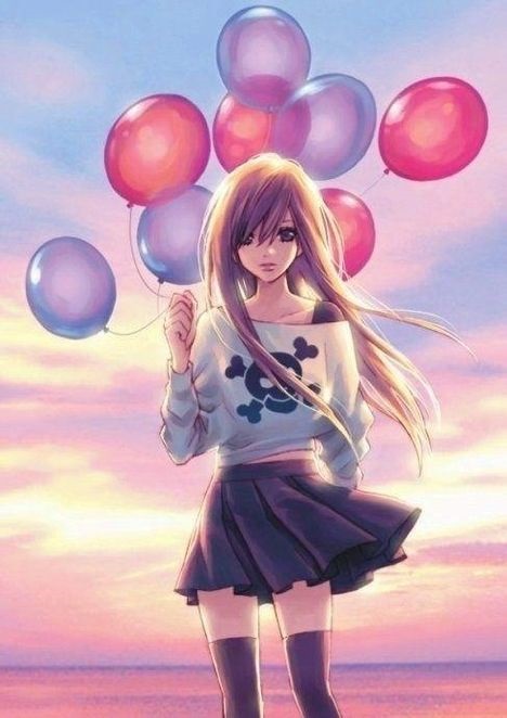 Картинки милых девушек аниме на аву (21)