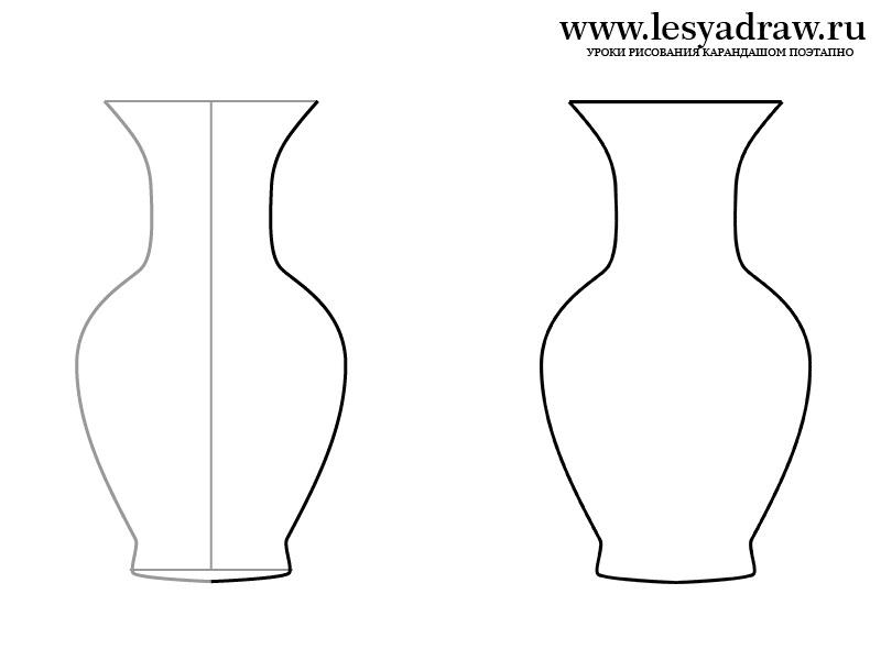 Картинки шаблон вазы для цветов (10)