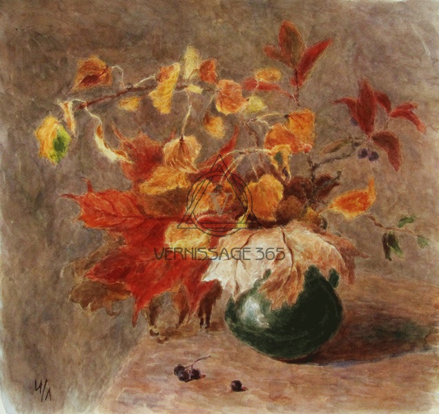 Осенние листья арт картинки (15)