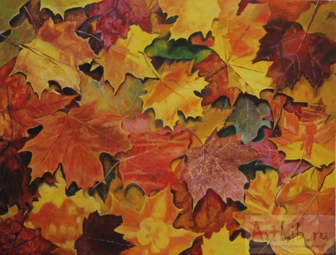 Осенние листья арт картинки (20)
