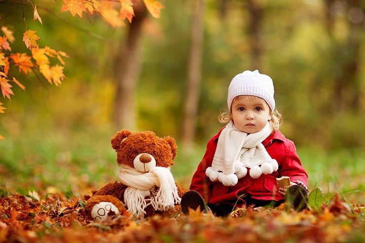 Осенняя фотография ребенка (5)