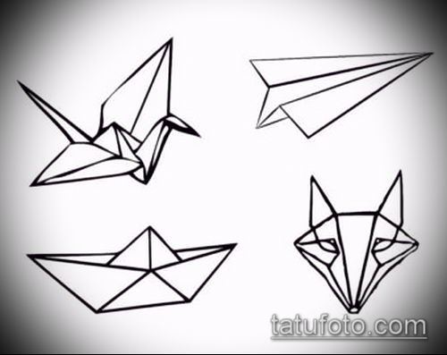 Рисунок в стиле оригами (10)