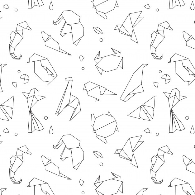 Рисунок в стиле оригами (18)