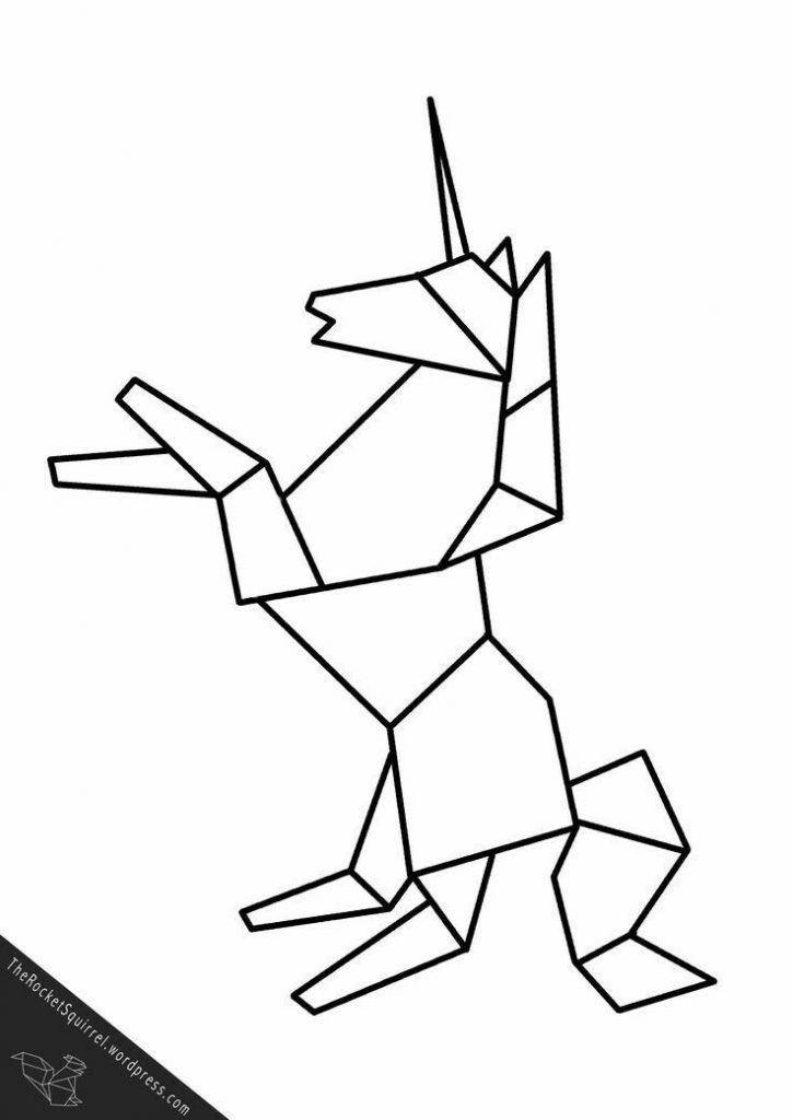Рисунок в стиле оригами (3)