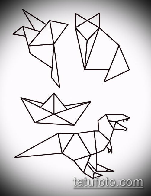 Рисунок в стиле оригами (6)