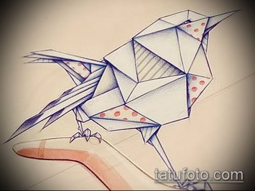 Рисунок в стиле оригами (8)