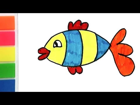 Рисунок рыба на тарелке (14)
