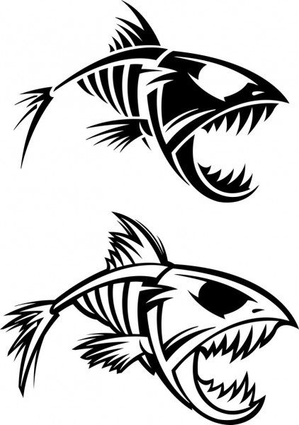 Рисунок рыба на тарелке (3)