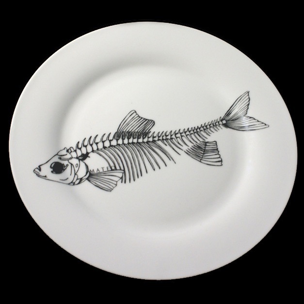 Рисунок рыба на тарелке (5)