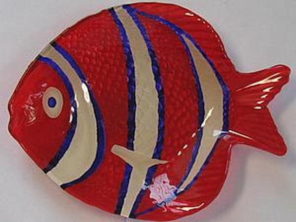 Рисунок рыба на тарелке (6)