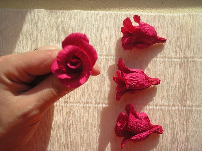 Розы из папиросной бумаги (17)