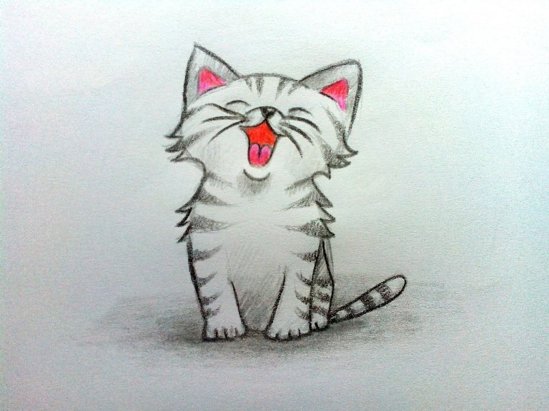 Картинки для срисовки котята милые (8)