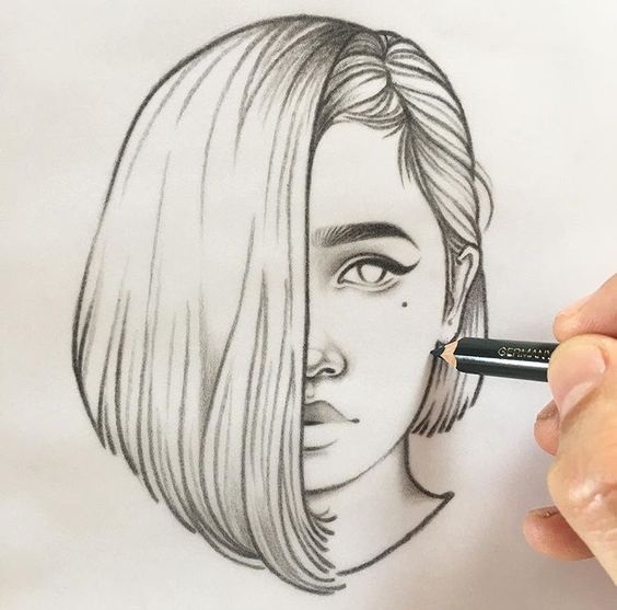 Рисунки карандашом для срисовки для начинающих людей (25)