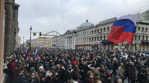 Акция протеста 23 января 2021 года в России   фото (1)