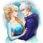 Эльза и Джек картинки их любви, красивые скетчы
