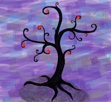 Волшебное дерево нарисовать карандашом, идеи (18)