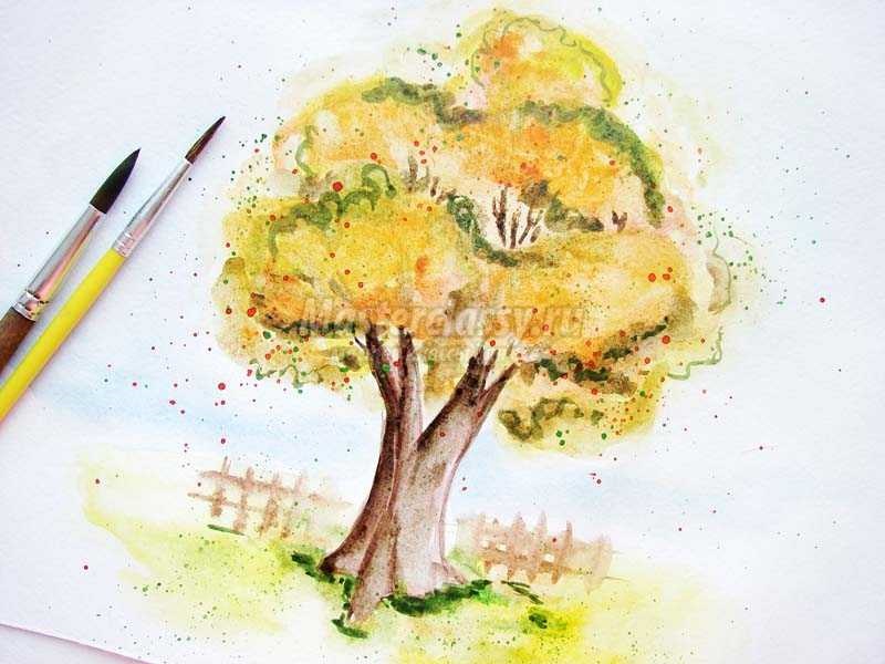 Волшебное дерево нарисовать карандашом, идеи (4)