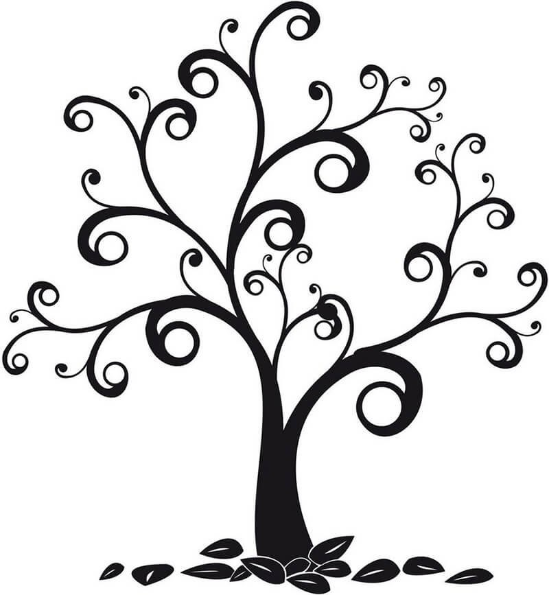 Волшебное дерево нарисовать карандашом, идеи (9)
