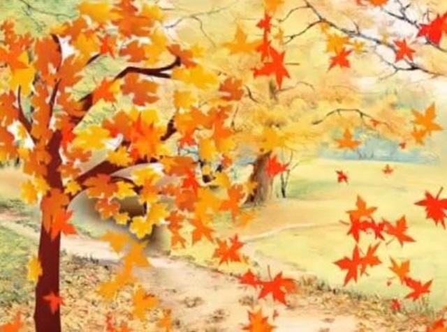 Красивые картинки осенний листопад для детей (9)