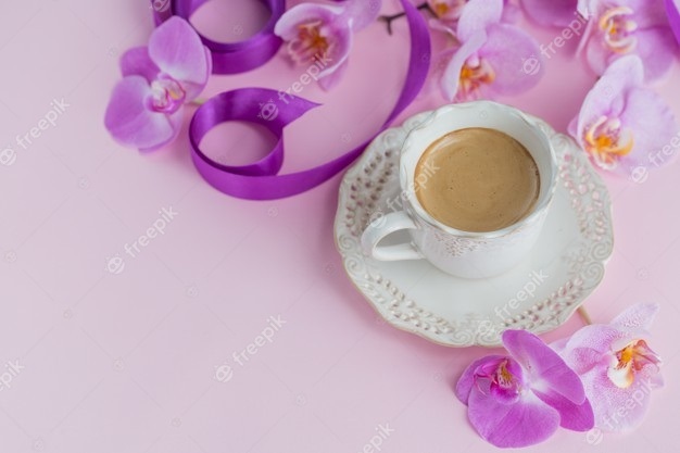 Красивые фото кофе и цветы   большая подборка (24)