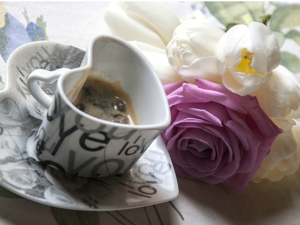 Красивые фото кофе и цветы - большая подборка (4)