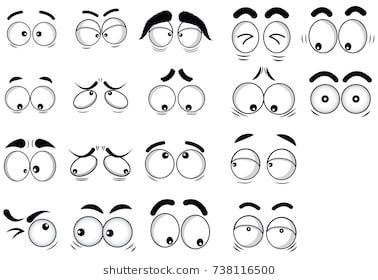 Глаза мультяшные картинки для детей для рисования (11)