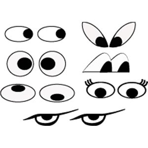 Глаза мультяшные картинки для детей для рисования (17)