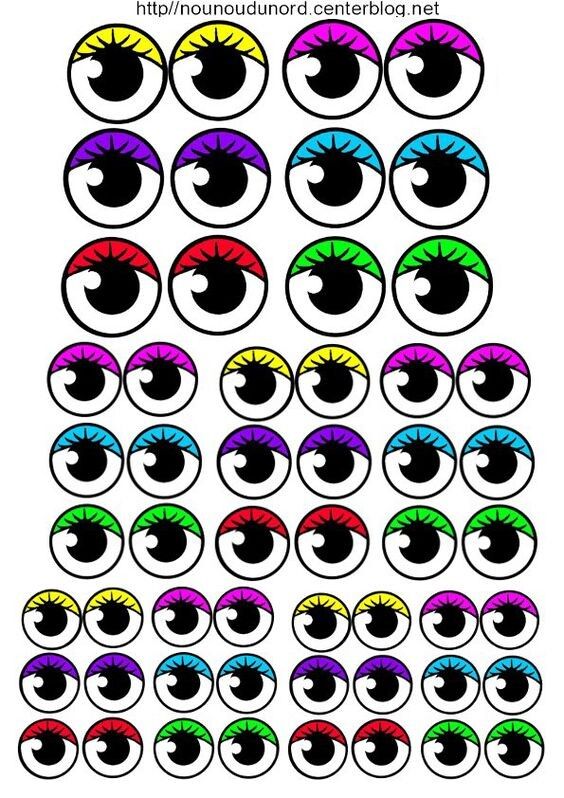 Глаза мультяшные картинки для детей для рисования (23)