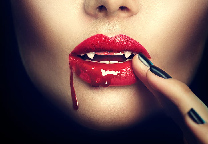 Красивые картинки в крови в губы для заставки - подборка (12)