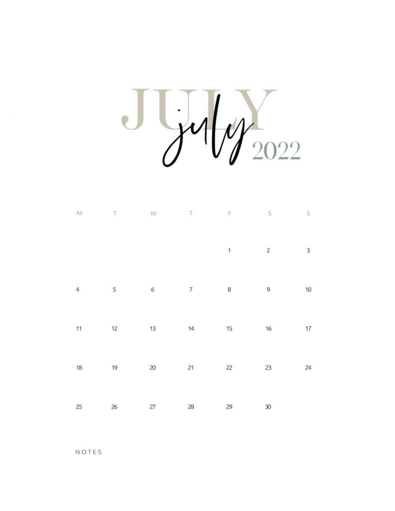 Красивый июль календарь 2022 год - интересные идеи в картинках (10)