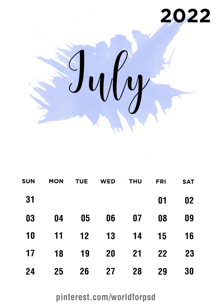 Красивый июль календарь 2022 год - интересные идеи в картинках (11)