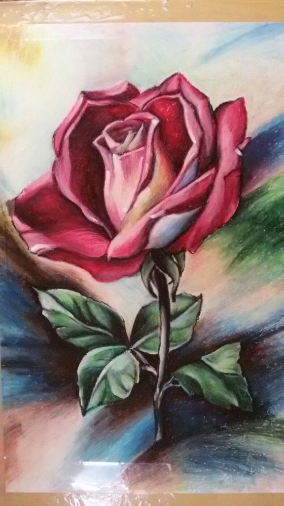 Роза цветок картинка для детей для раскраски и рисования (1)