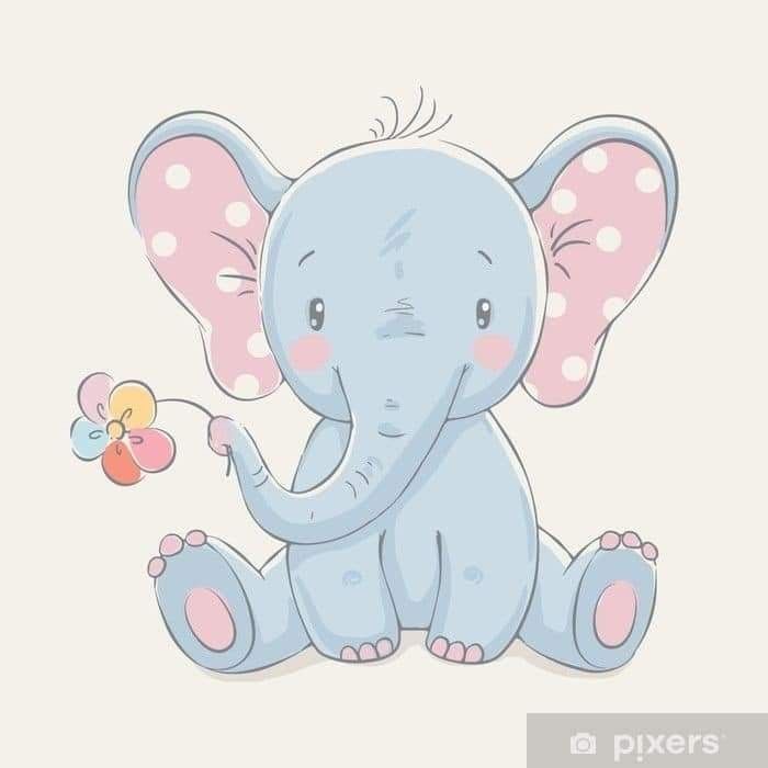 Картинки слона для детей нарисованные в хорошем качестве (15)