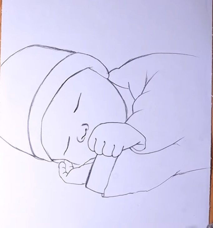 Красивые картинки для детей ребенок спит, сон младенца   рисунки (14)