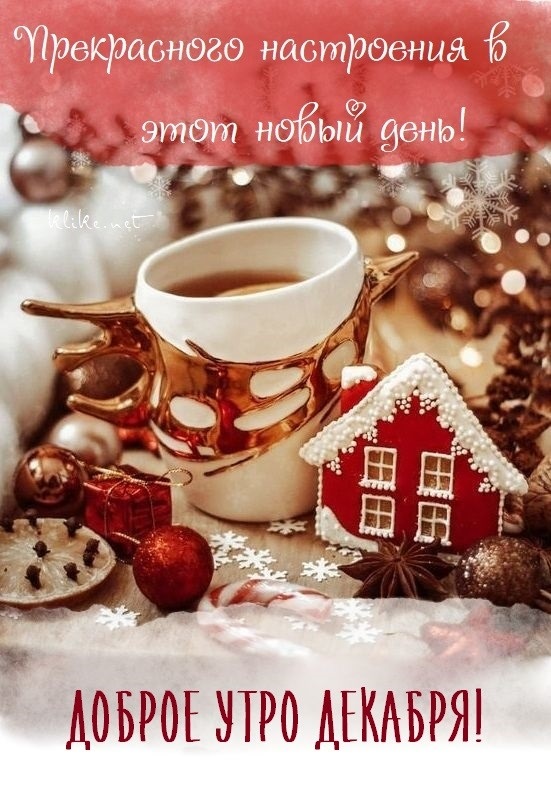 Милые открытки Доброго декабрьского утра!   новая коллекция (4)