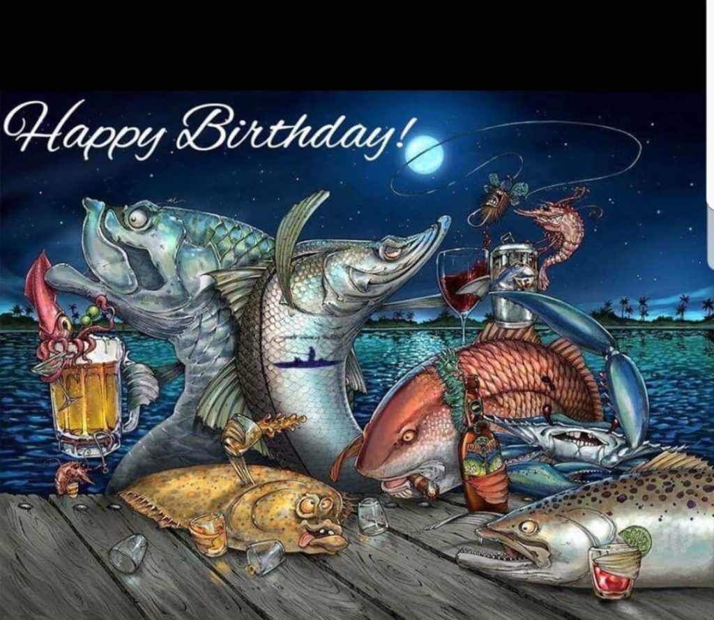 Красивая картинка рыбка с днем рождения в поздравлениях (2)