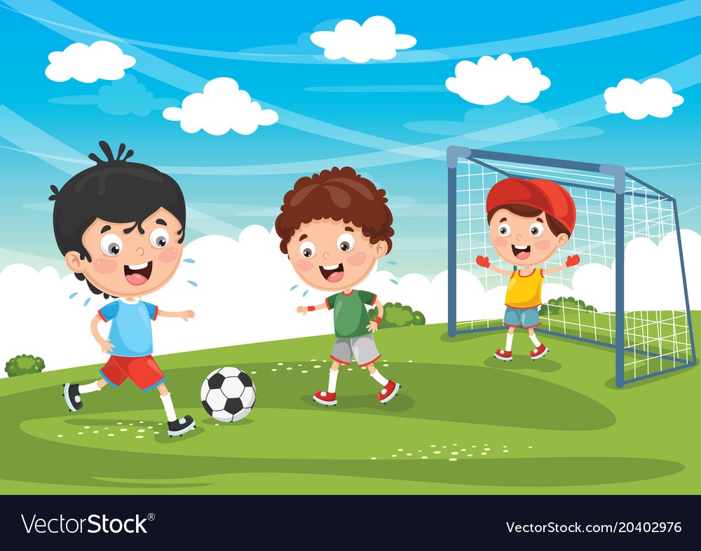 Мальчик играет в футбол картинка для детей (11)