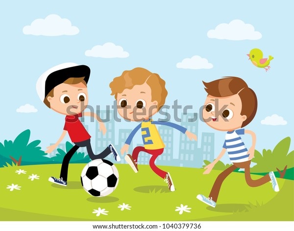 Мальчик играет в футбол картинка для детей (18)