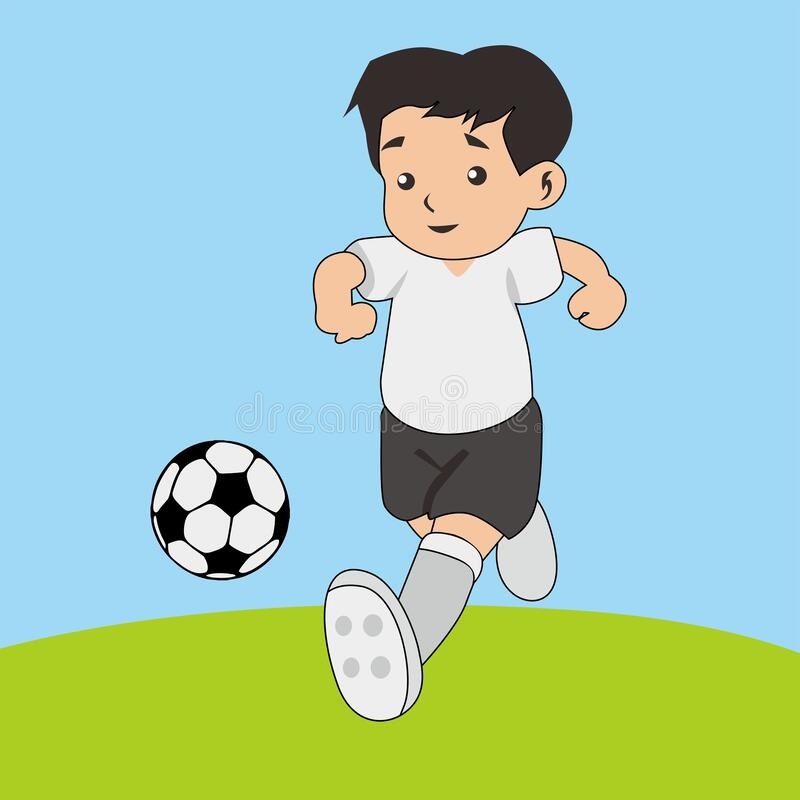 Мальчик играет в футбол картинка для детей (20)
