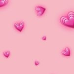 Розовые сердечки девушке для пожеланий