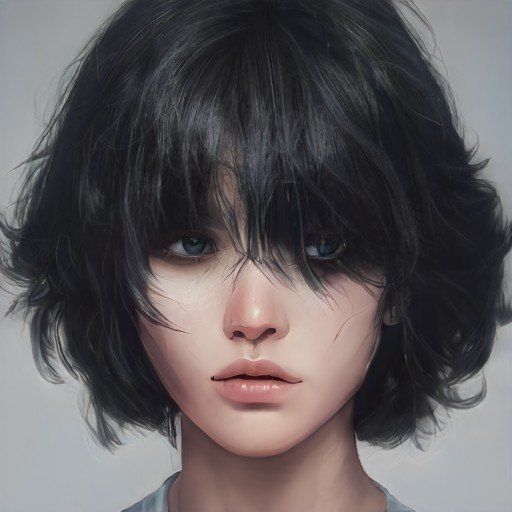 Девушка с короткими волосами арт картинки (25)