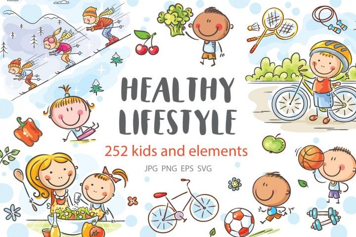 Здоровый образ жизни фото и рисунки для детей (6)