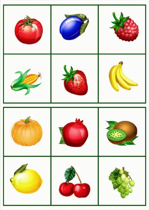 Изображение фруктов и овощей картинки для детей (3)