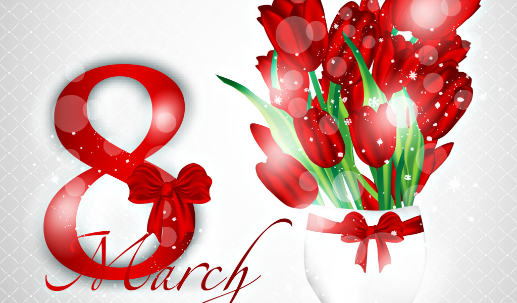 Красное сердечко с 8 марта в пожеланиях (11)